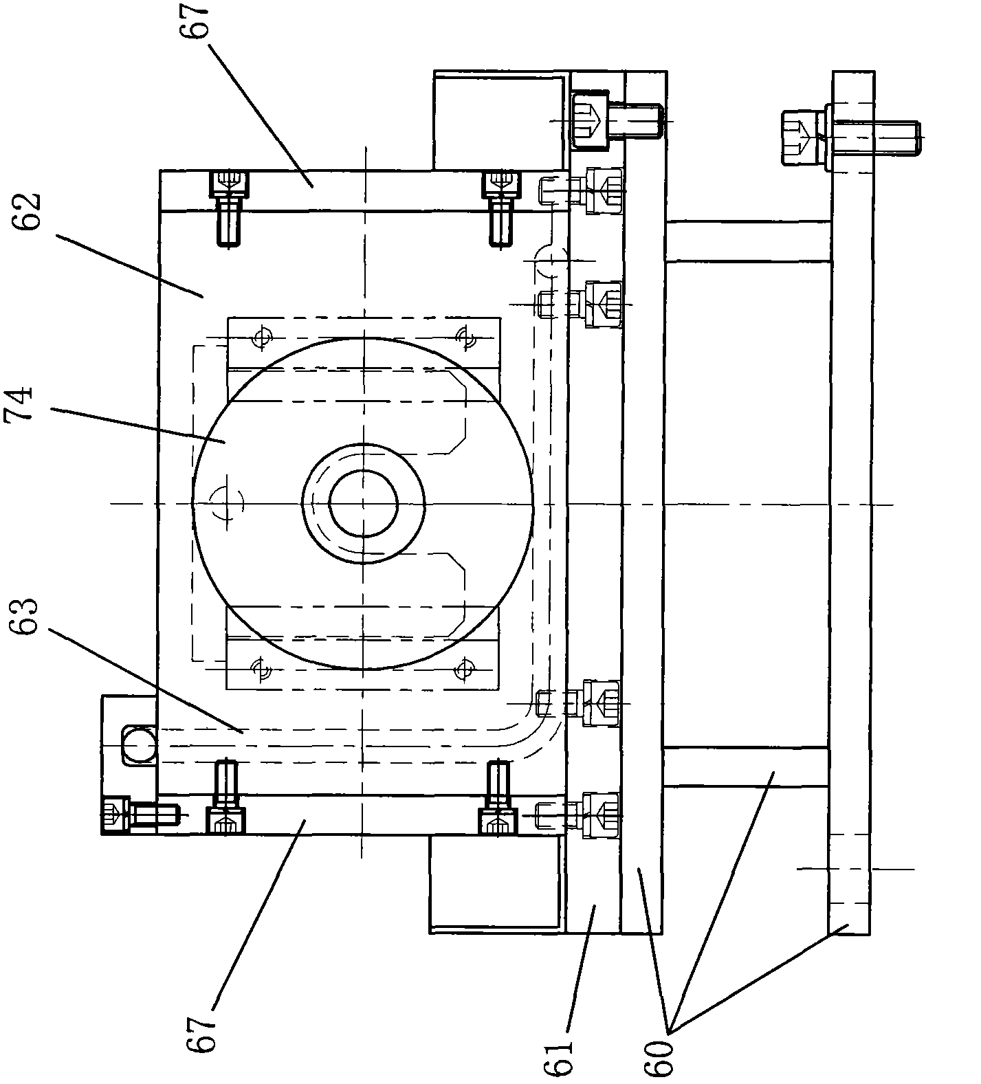 Metal wire drawing die seat device