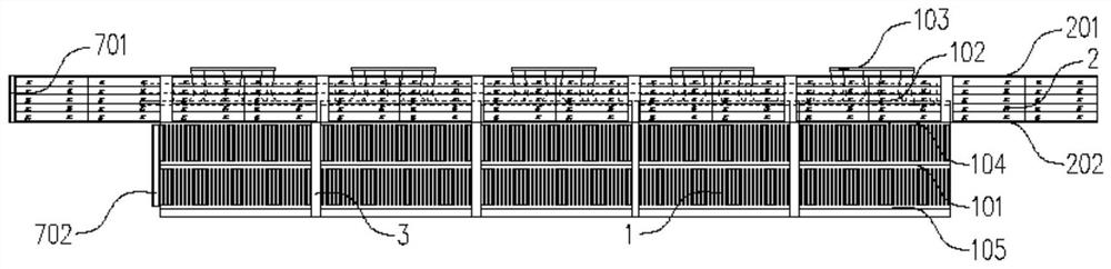 Photovoltaic power generation and mechanical draft cooling tower combined energy-saving and efficiency-improving method and device