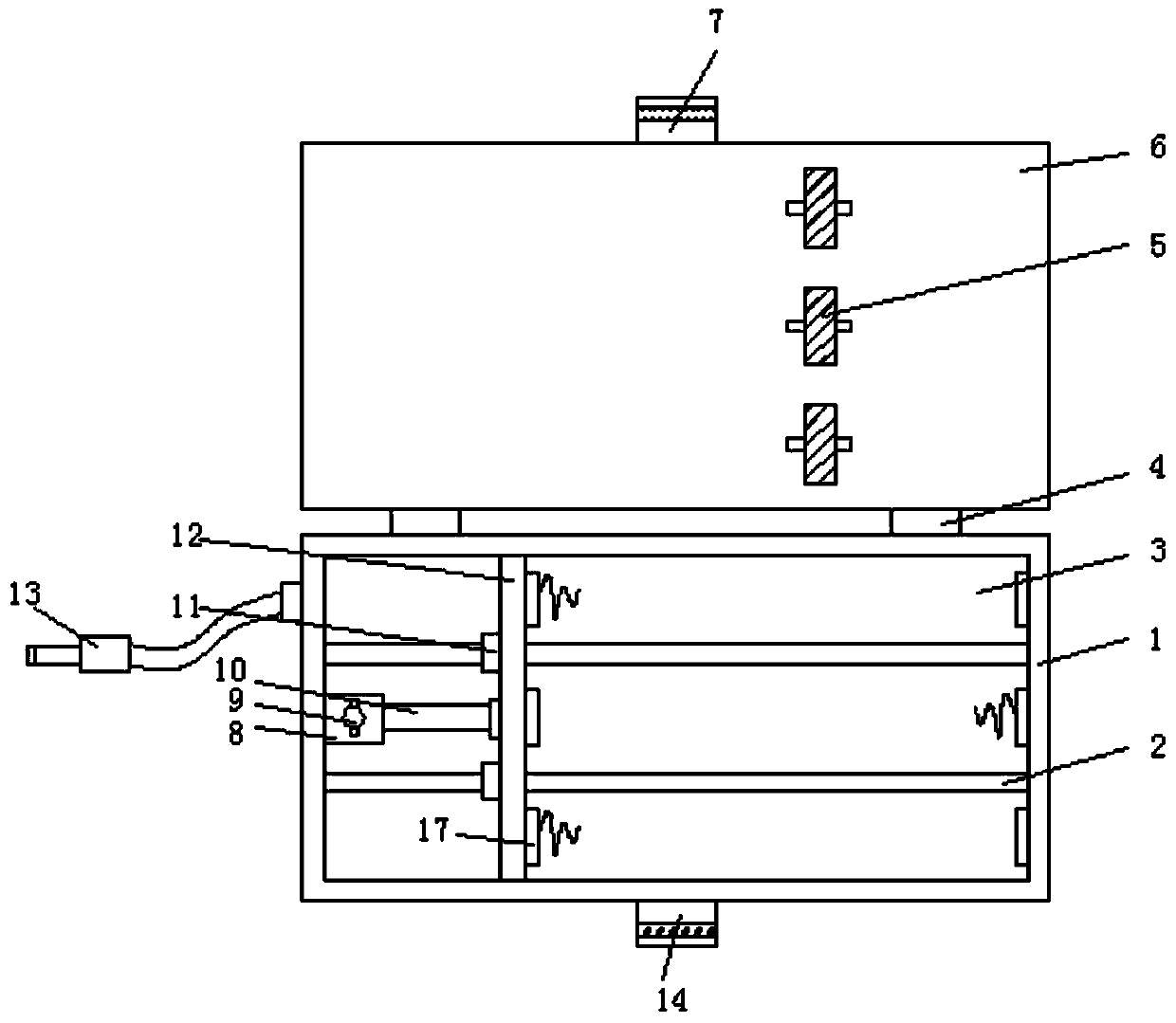 Unmanned aerial vehicle battery box