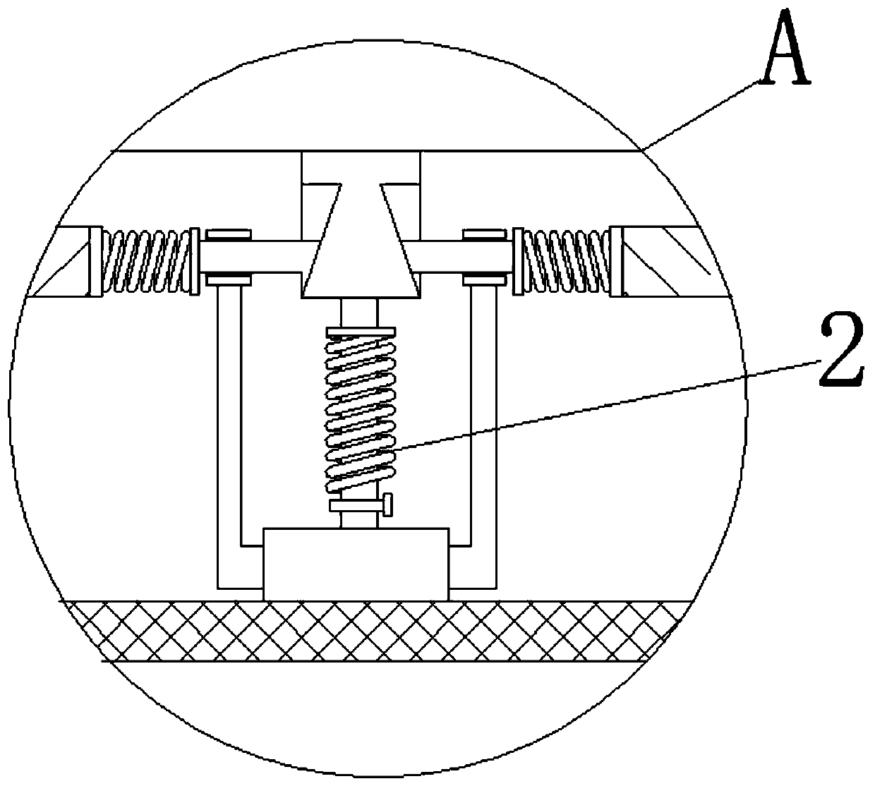 Cleaning device for cleaning inner wall of sewage tank based on gravity variation