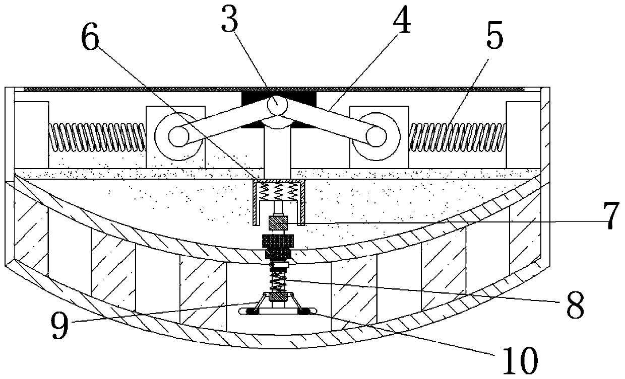 Cleaning device for cleaning inner wall of sewage tank based on gravity variation