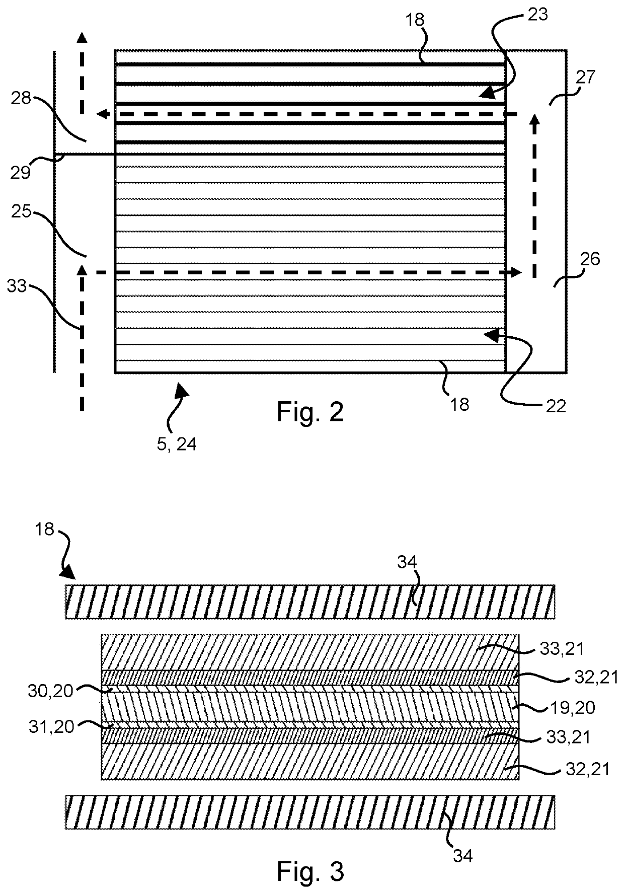 Cascaded fuel cell stack and fuel cell system