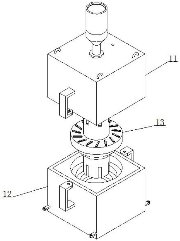 High-speed rail transit brake part casting structure and manufacturing process thereof