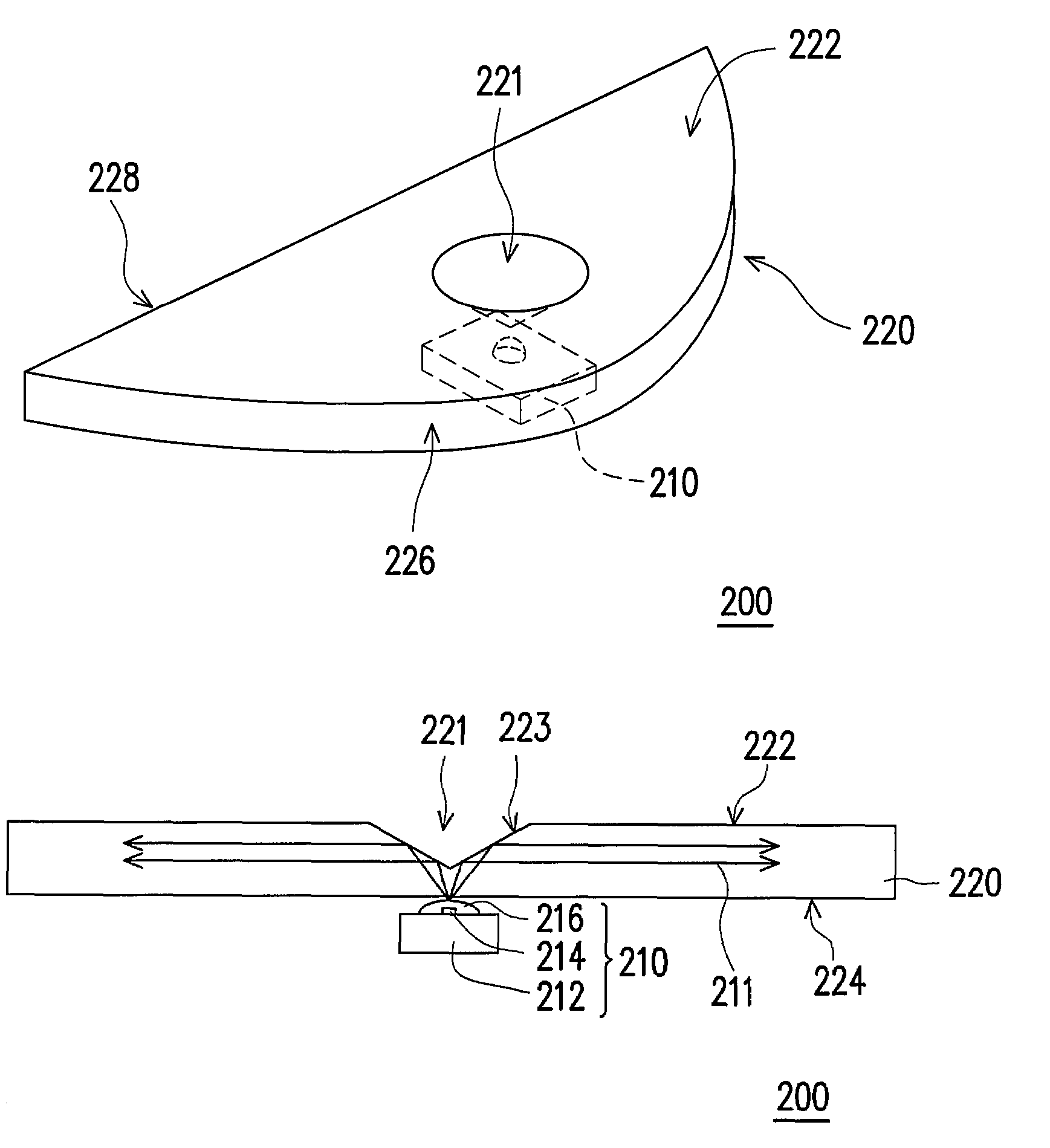 Light emitting module and surface light source device