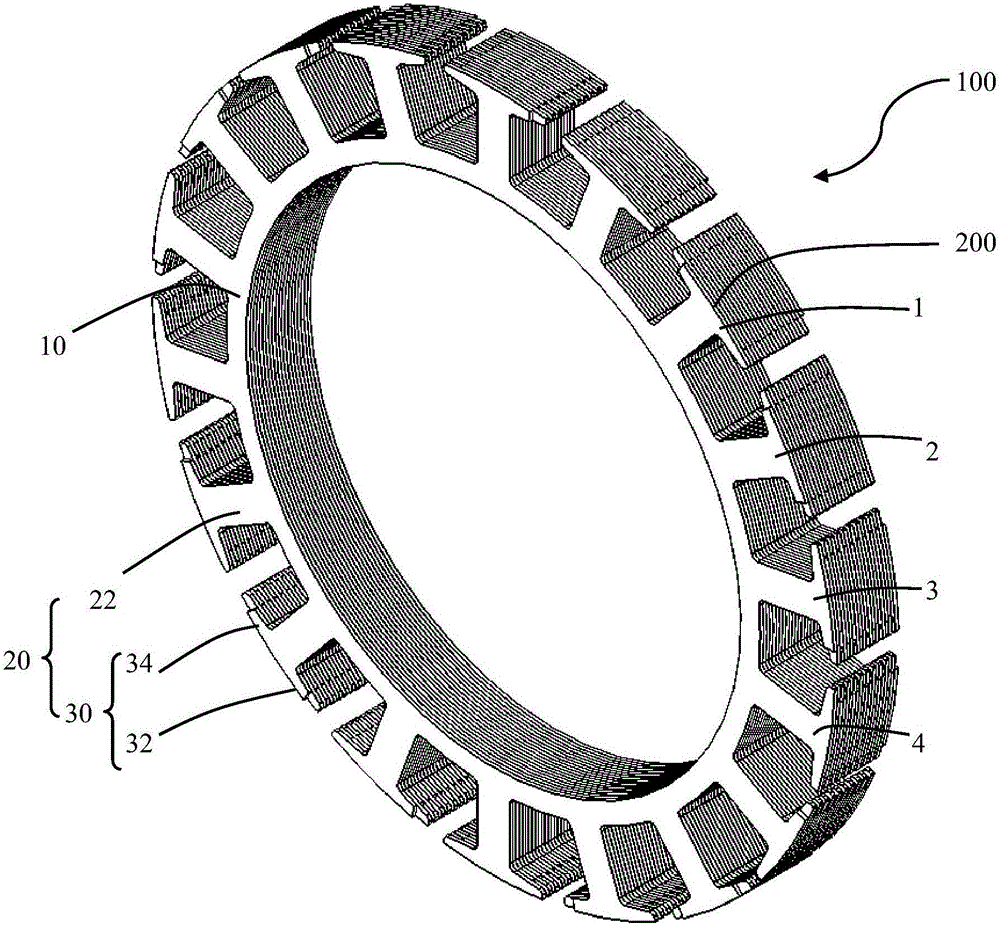 Magnetic core of motor and manufacturing method of magnetic core