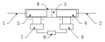 Low-voltage transmission-type pulse width-adjustable optical-fiber online electro-optical Q switch