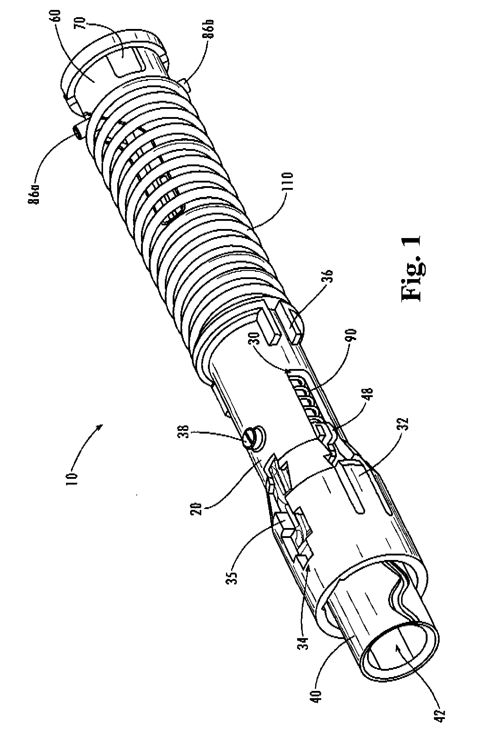 Lancing device with independent drive core