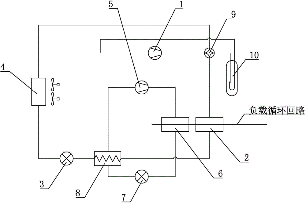 Singe- and double-stage overlapped type air source heat pump heating system