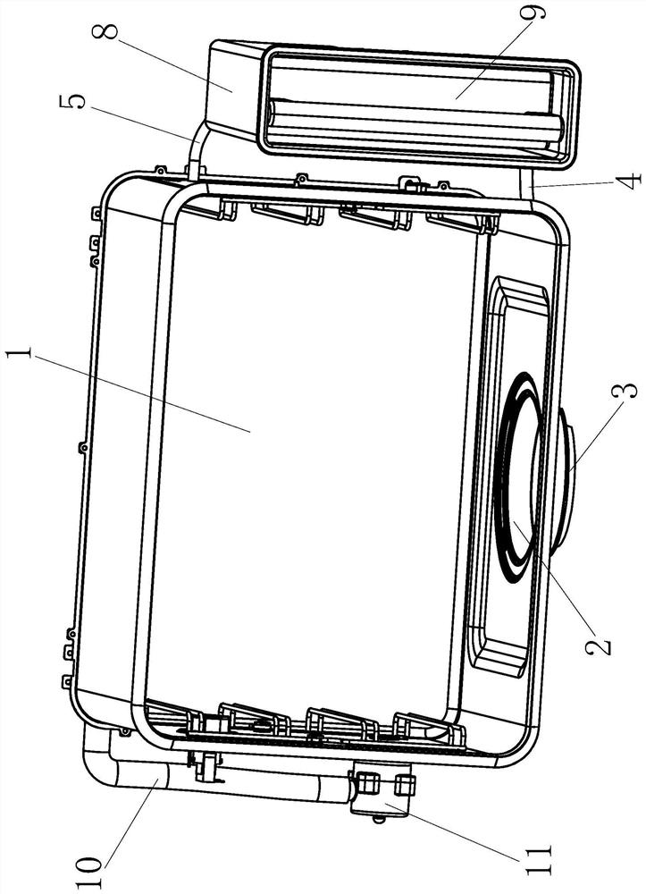 Integrated cooker steam box capable of circularly pressurizing and injecting water and operation method thereof