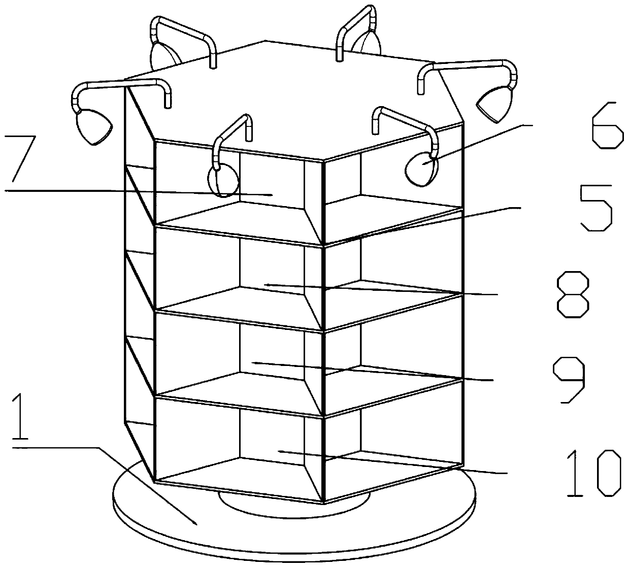 Rotary bookshelf