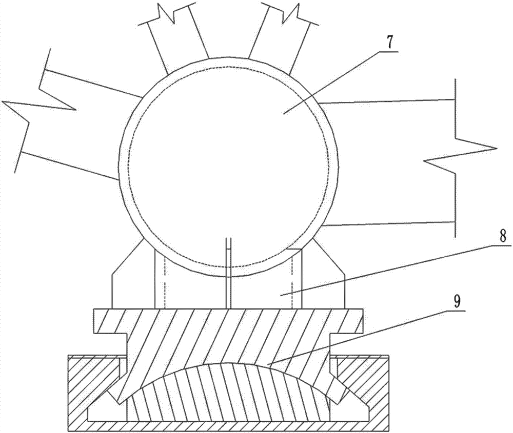 An inverted triangular tube truss and its construction method