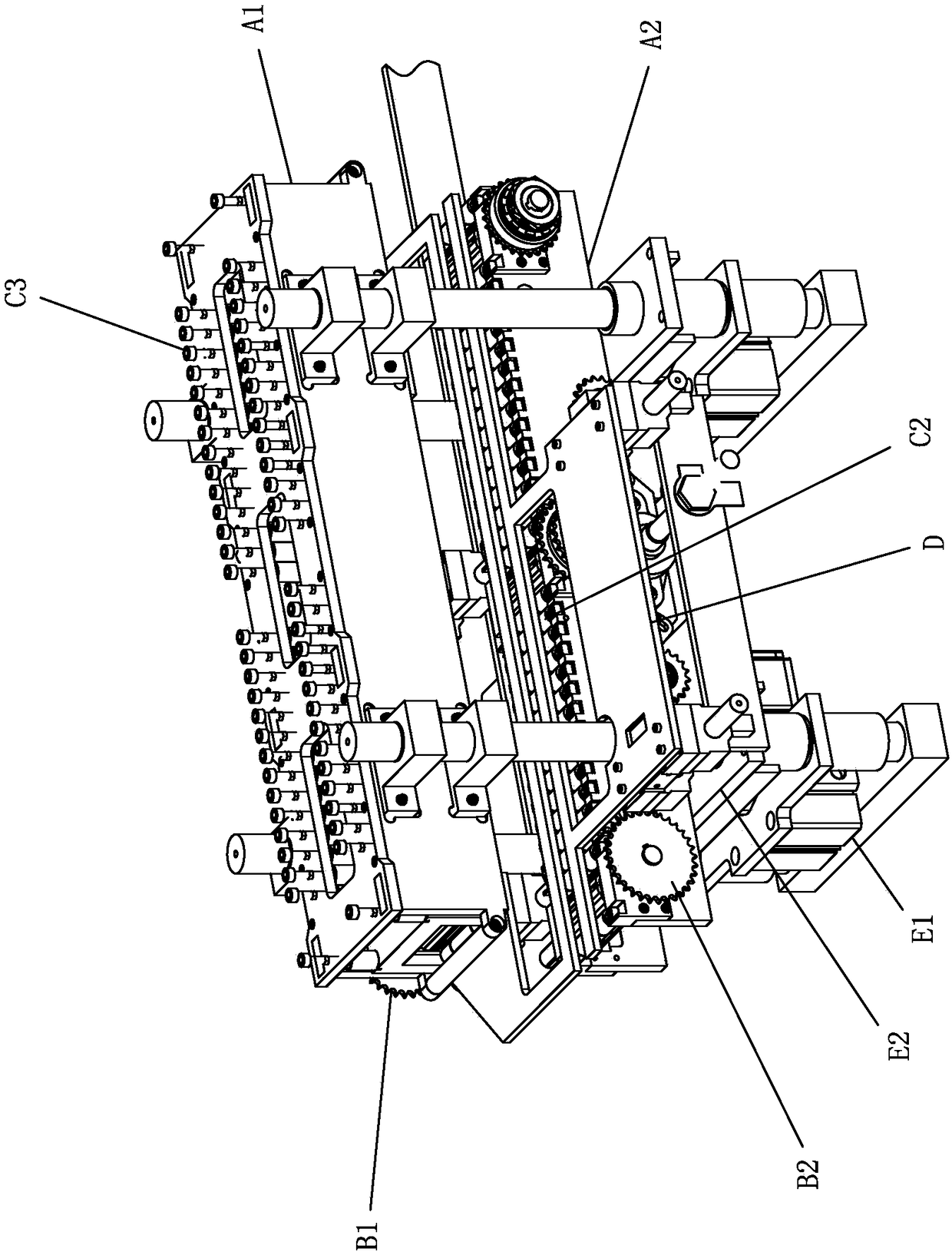 Batten pre-connection assembly for wood-processing machine