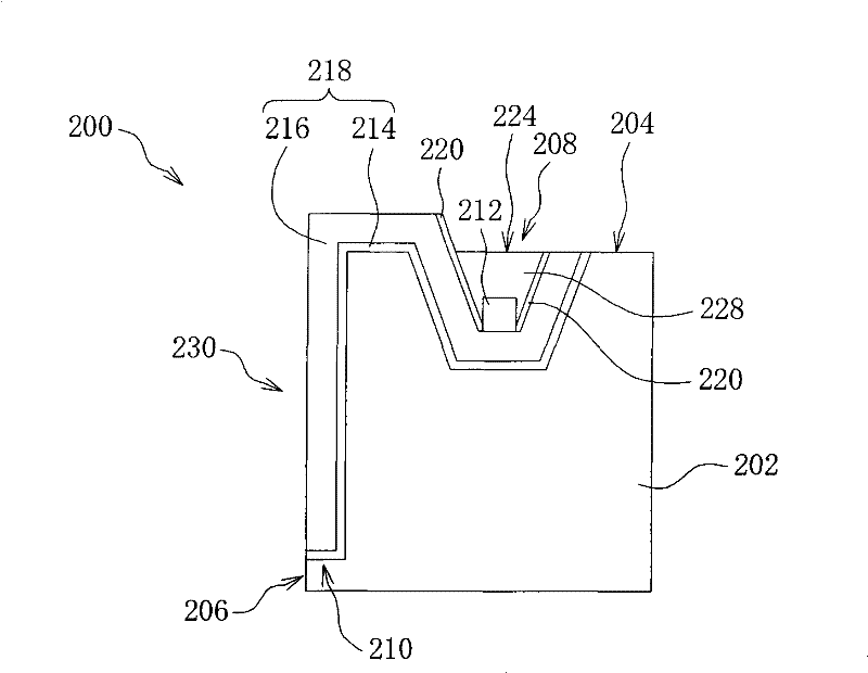 Side-view type LED packaging structure as well as production method and application thereof