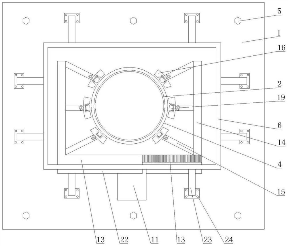 Building pile foundation positioning device