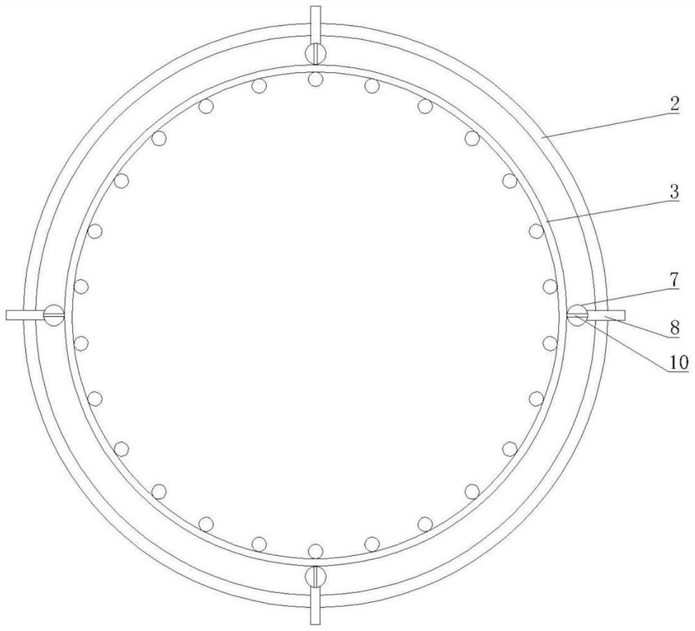 Building pile foundation positioning device