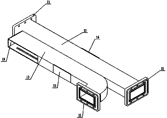 Self-positioning narrow-side bridge waveguide and vacuum brazing technology thereof