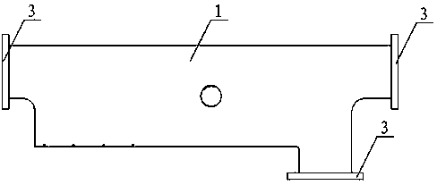 Self-positioning narrow-side bridge waveguide and vacuum brazing technology thereof