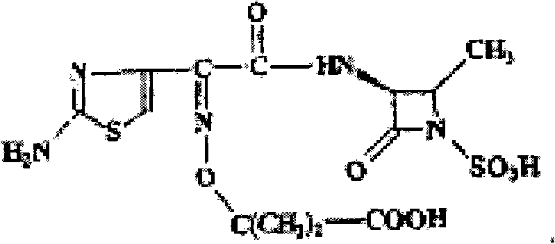 Aztreonam anhydrous crystal compound and preparation method thereof