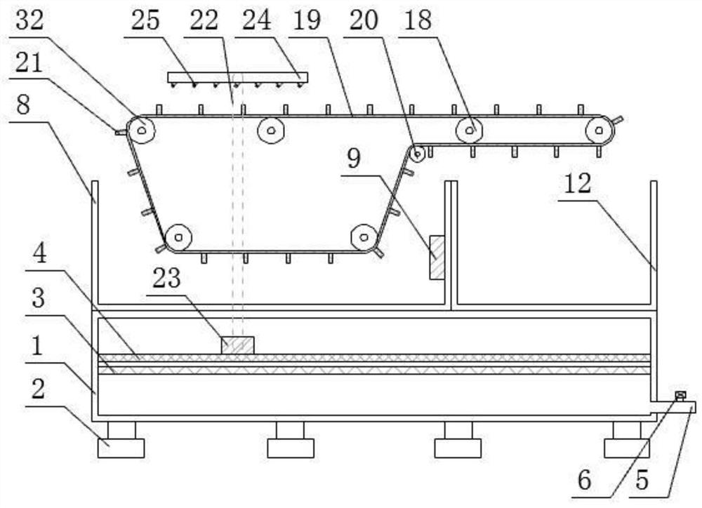 Lamp shell cleaning device for projection lamp production and cleaning process thereof