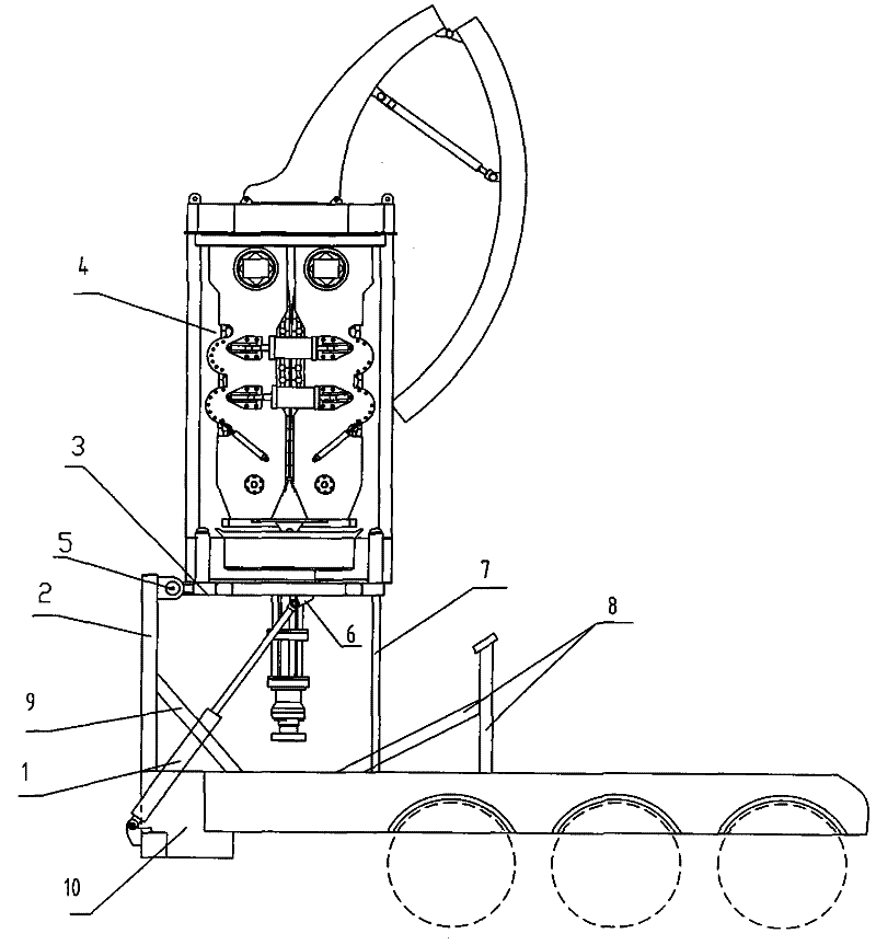 Novel injection head turning device