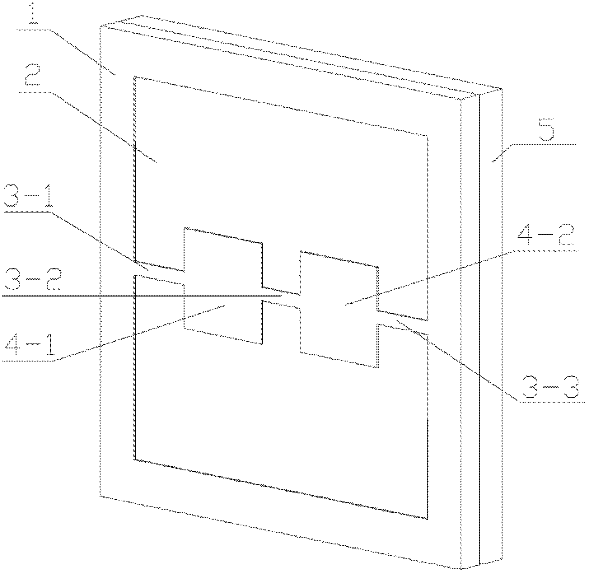 Beam-film double island structure micro-pressure high-overload sensor chip