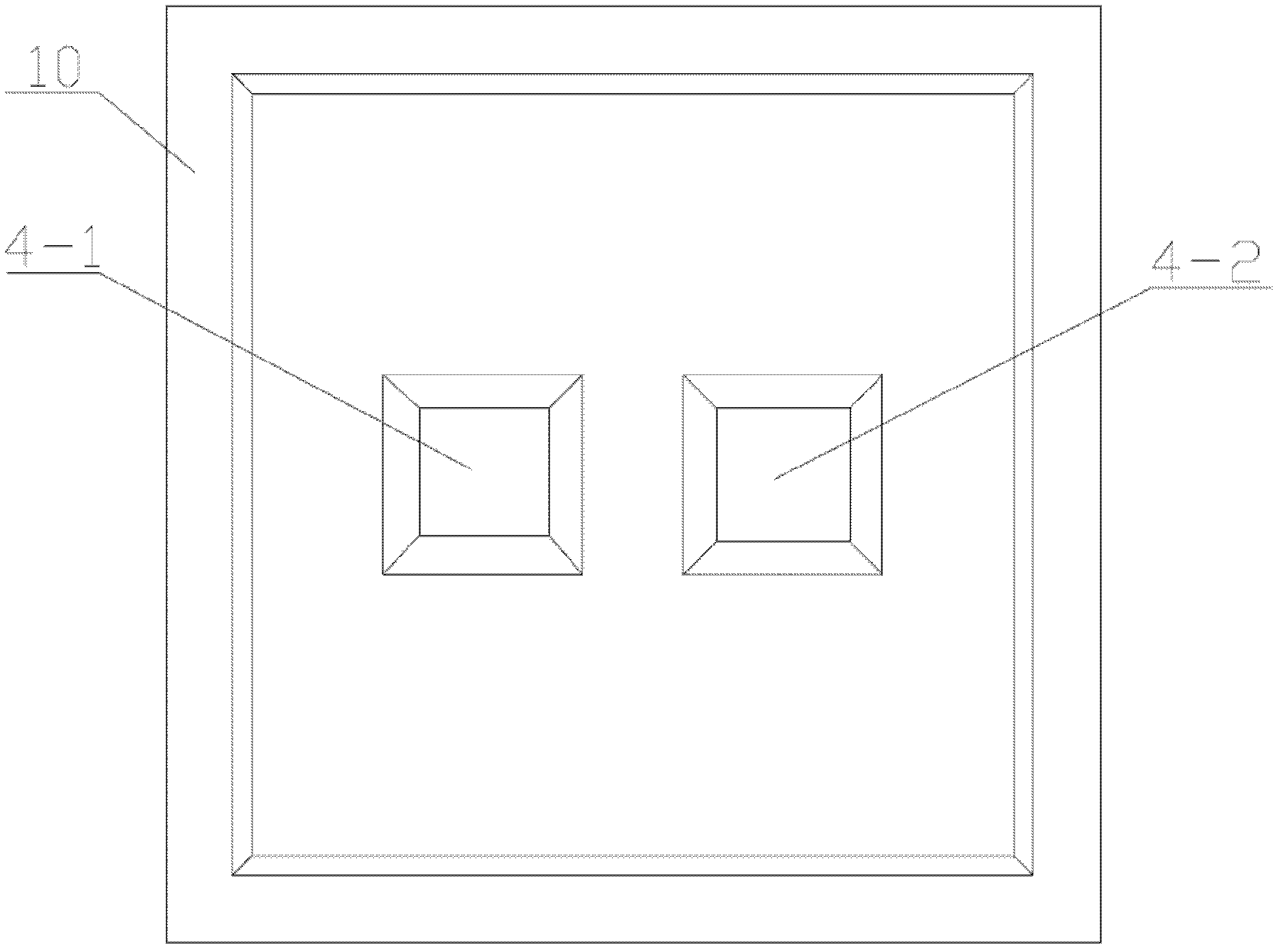 Beam-film double island structure micro-pressure high-overload sensor chip