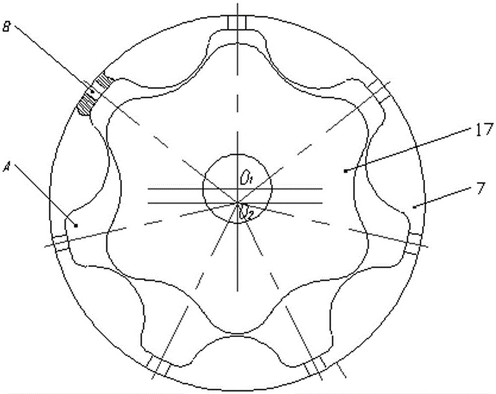 Variable-displacement cycloid rotor pump