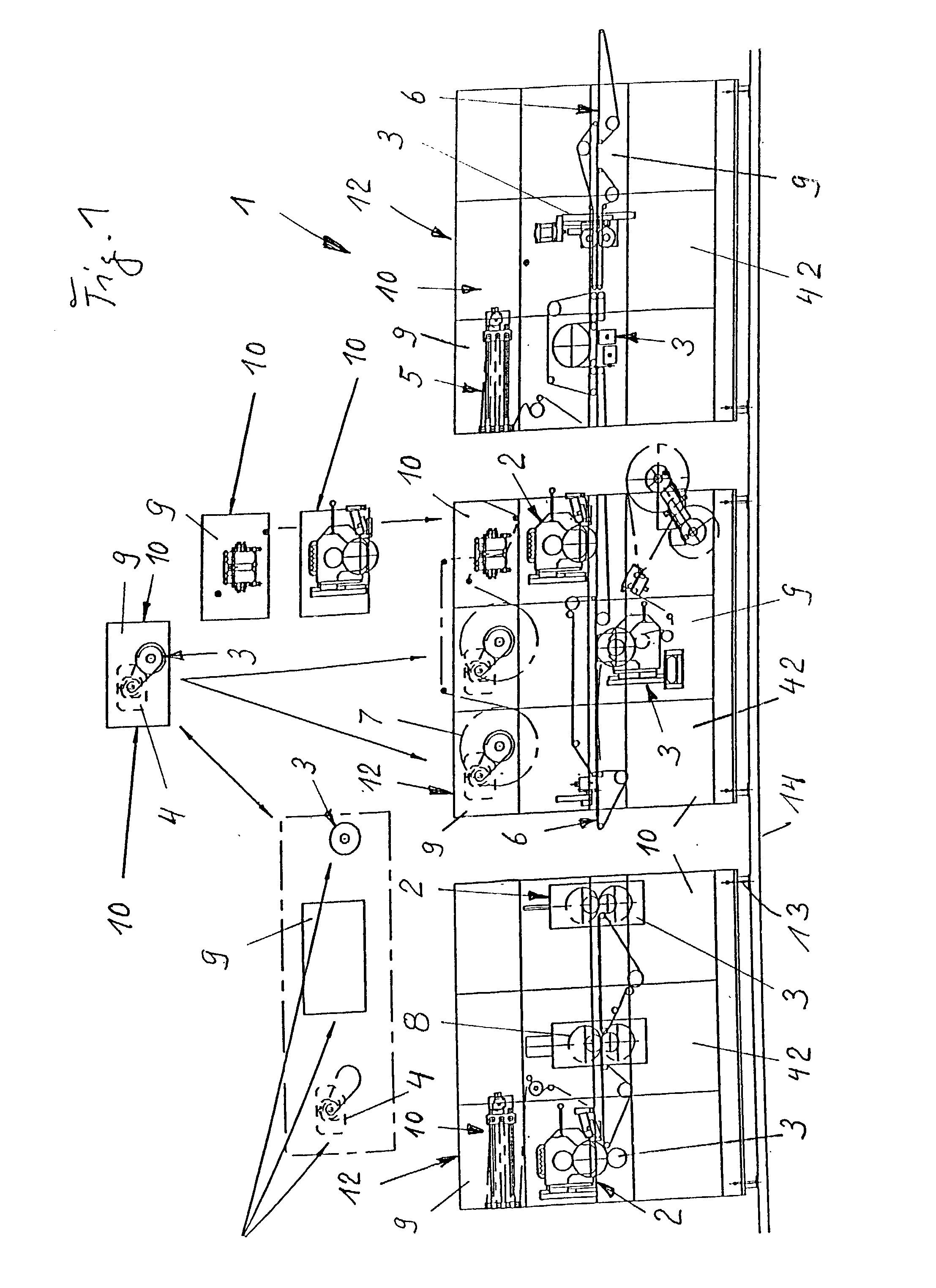 Apparatus for producing hygiene products