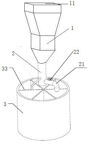 Granular fertilizer distribution device