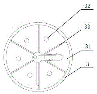 Granular fertilizer distribution device