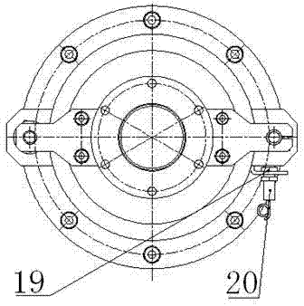 Vertical supporting device driven through servo electric cylinder