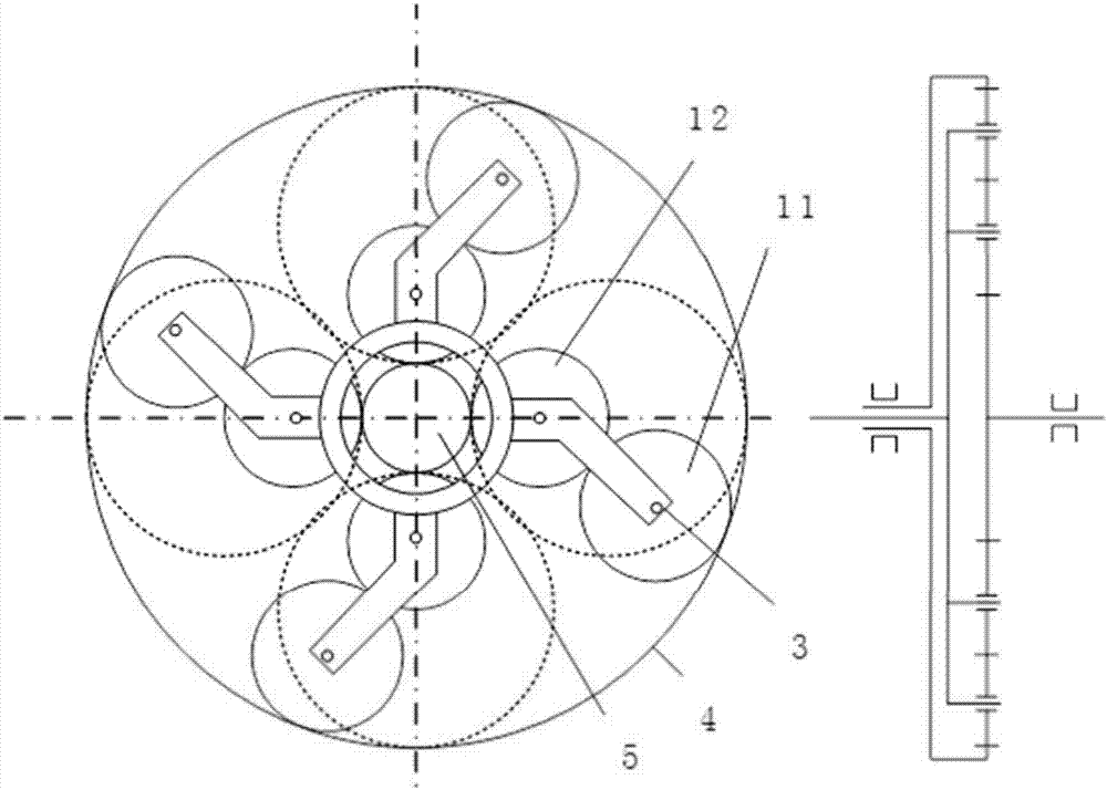 Multi-planet-wheel transmission mechanism