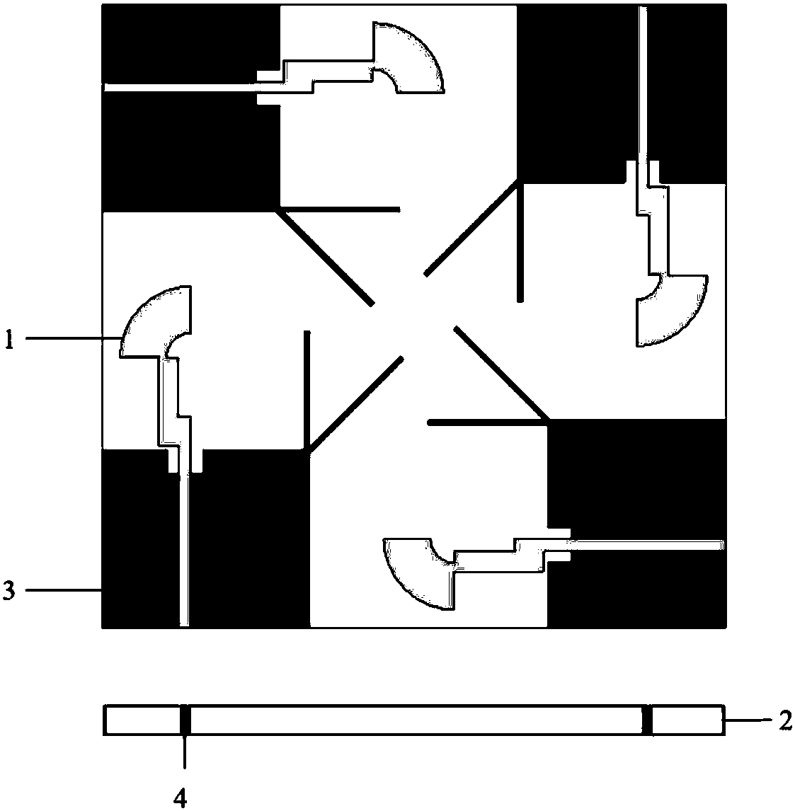 Broadband MIMO antenna based on four units