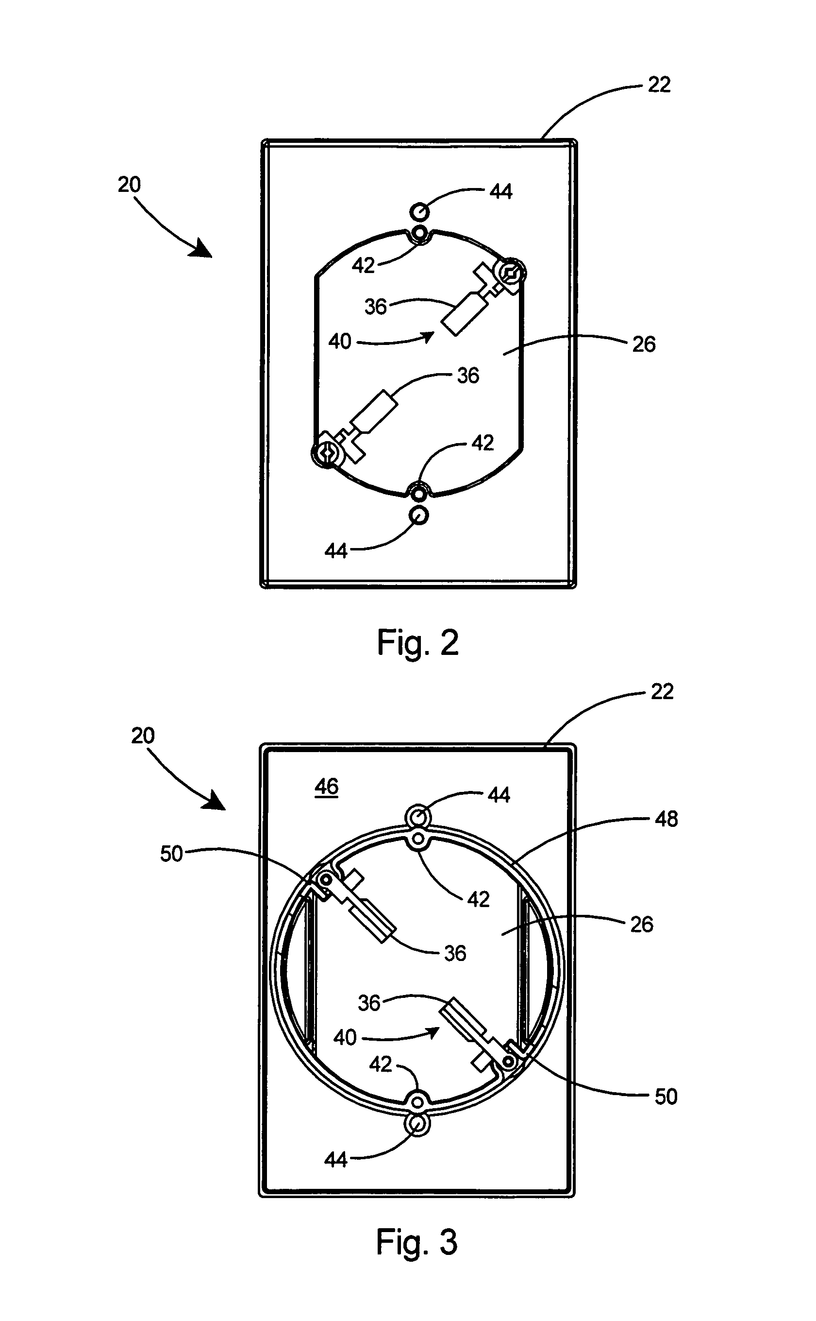 Two gang electrical box for rapid mounting using hole saw