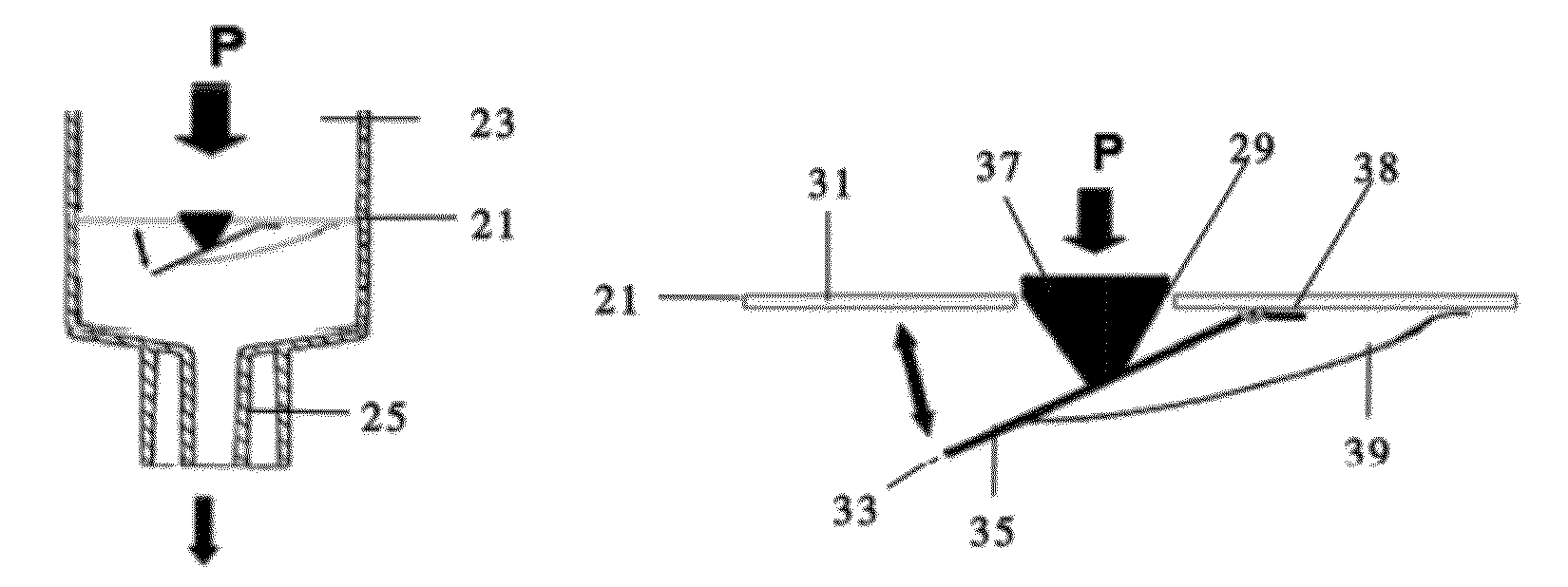 Device for the administration of injectable products with a controlled flow rate