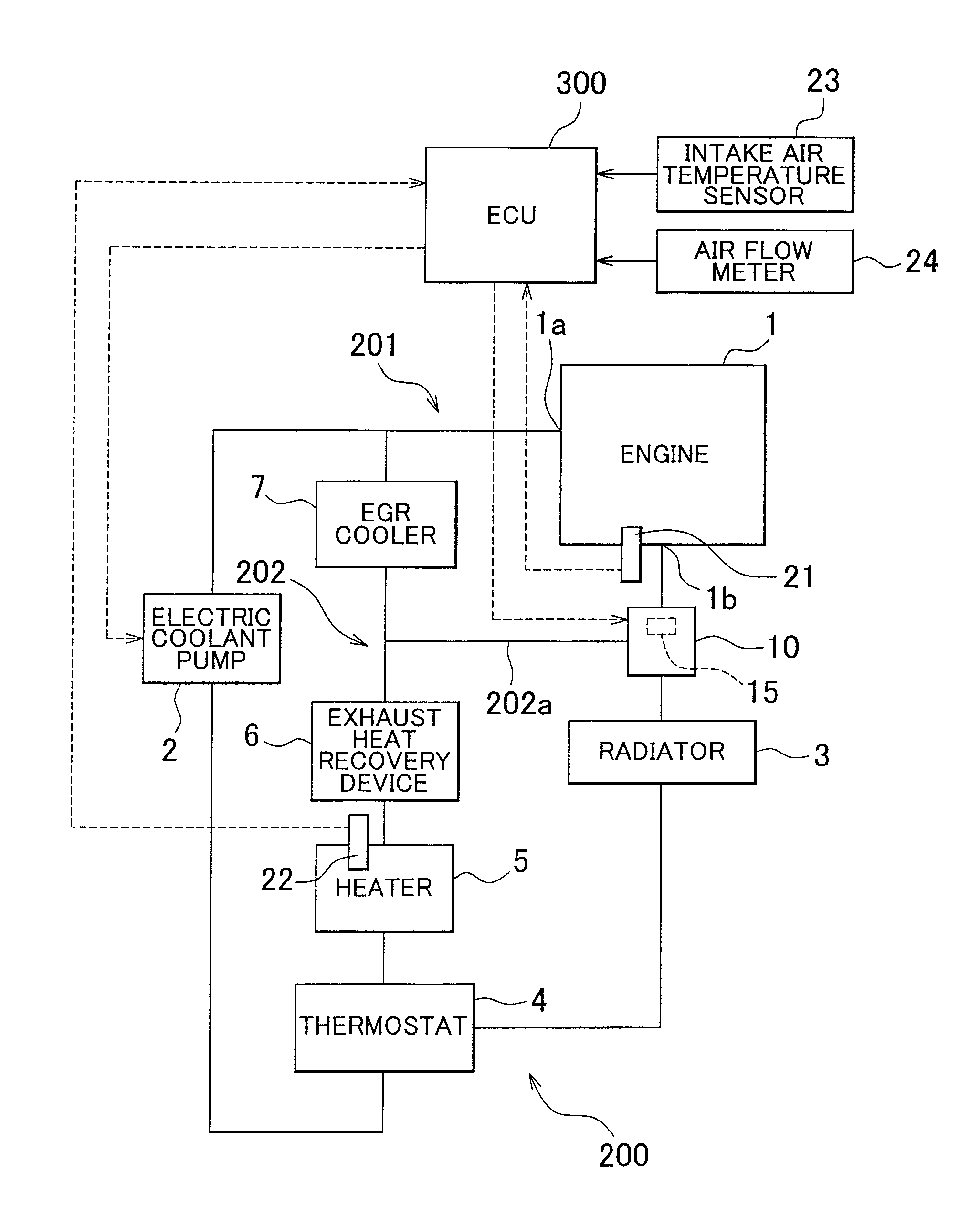 Abnormality determination apparatus and abnormality determination method for coolant temperature sensor, and engine cooling system