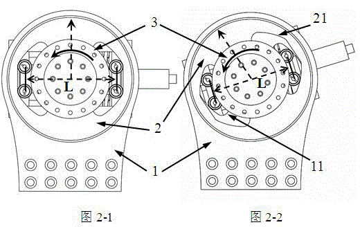 Rotating type rigidity-changing flexible joint