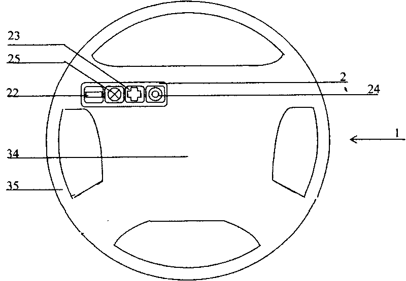 Control switch device of automobile constant-speed cruise system