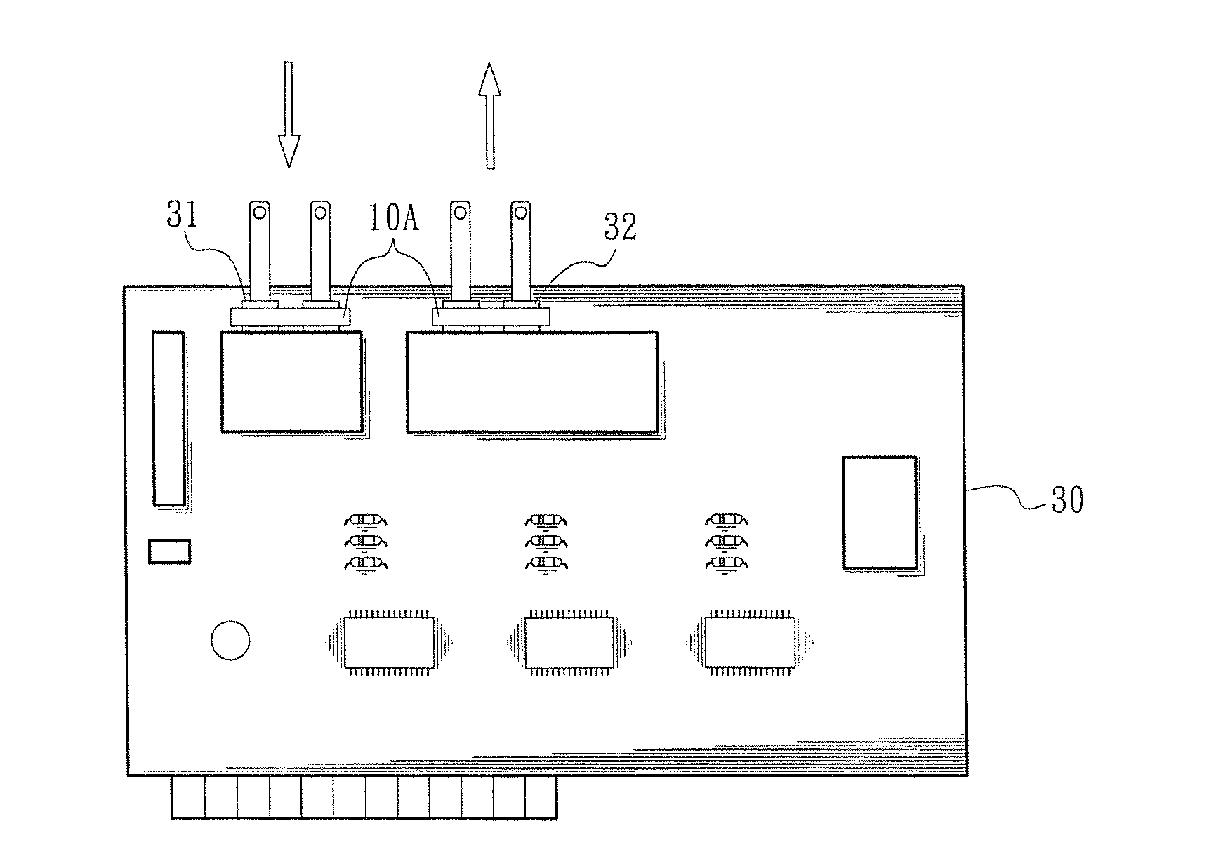 Structure and a method for suppressing audio noise of electronic equipment