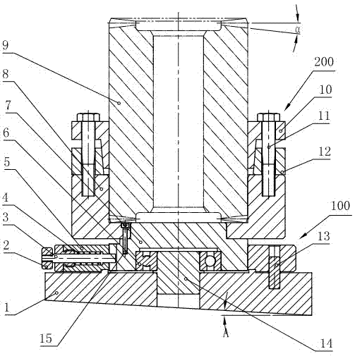 Face tooth grinding fixture