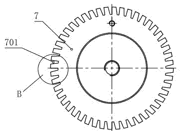 Face tooth grinding fixture