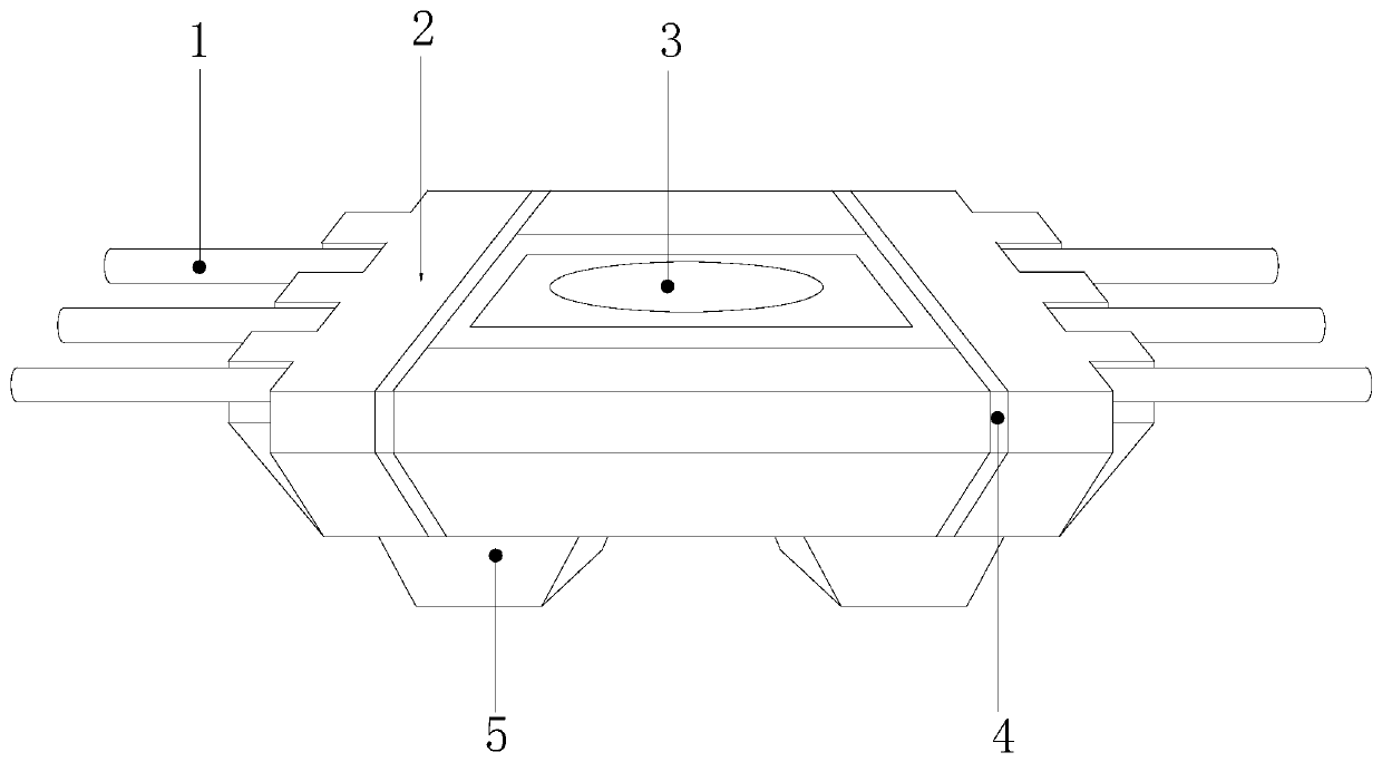 Splicing type cable pre-wiring device adopting two-way magnetic force principle