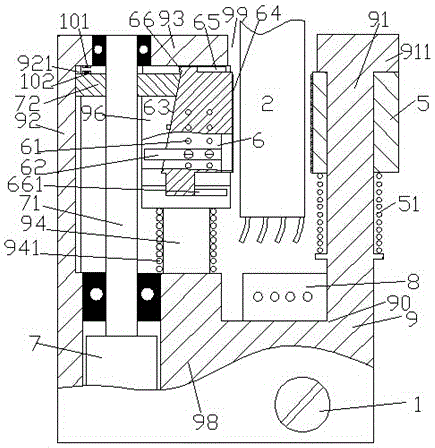 Anti-overrun cable connection positioning device