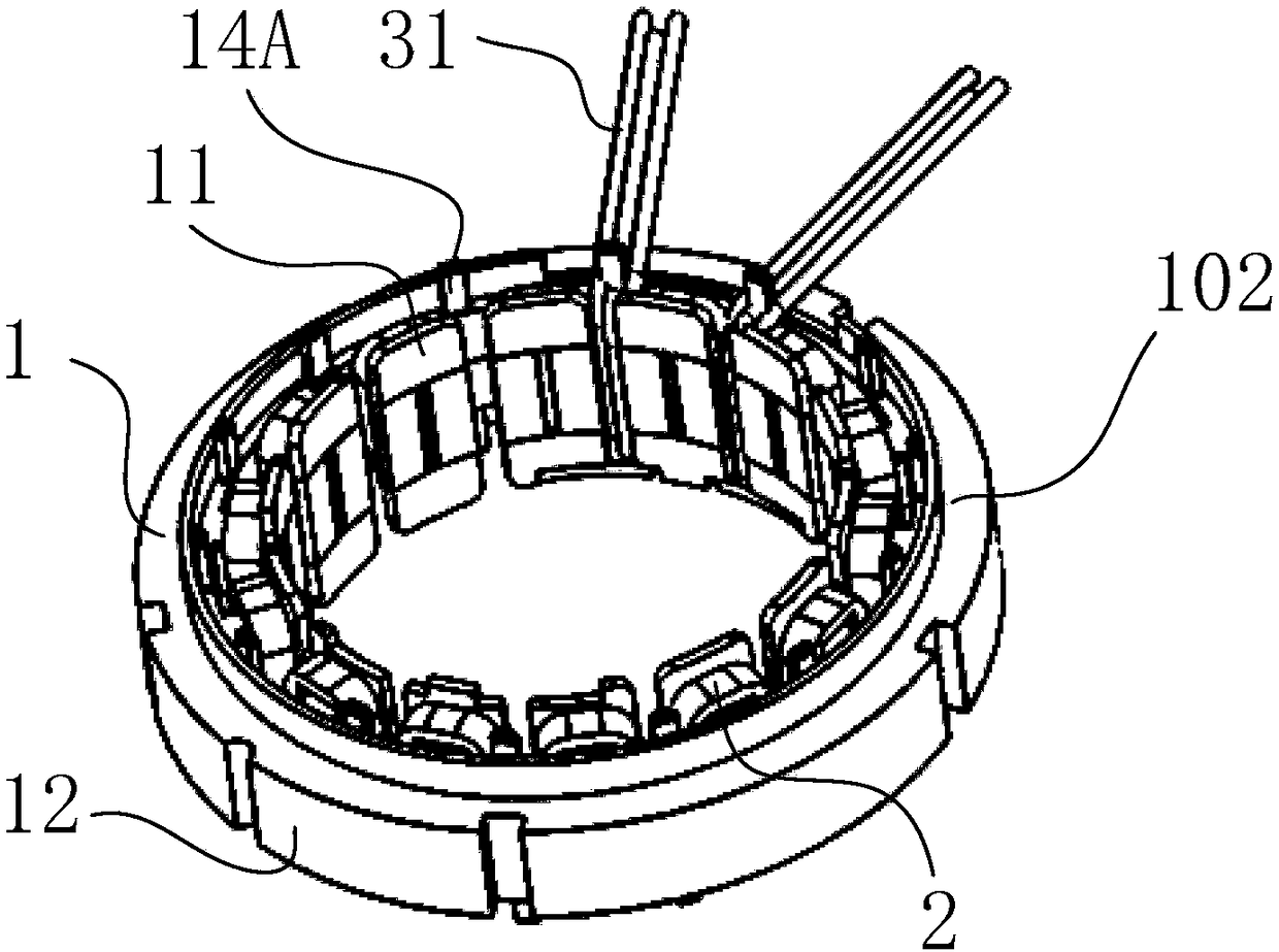 Stator and motor