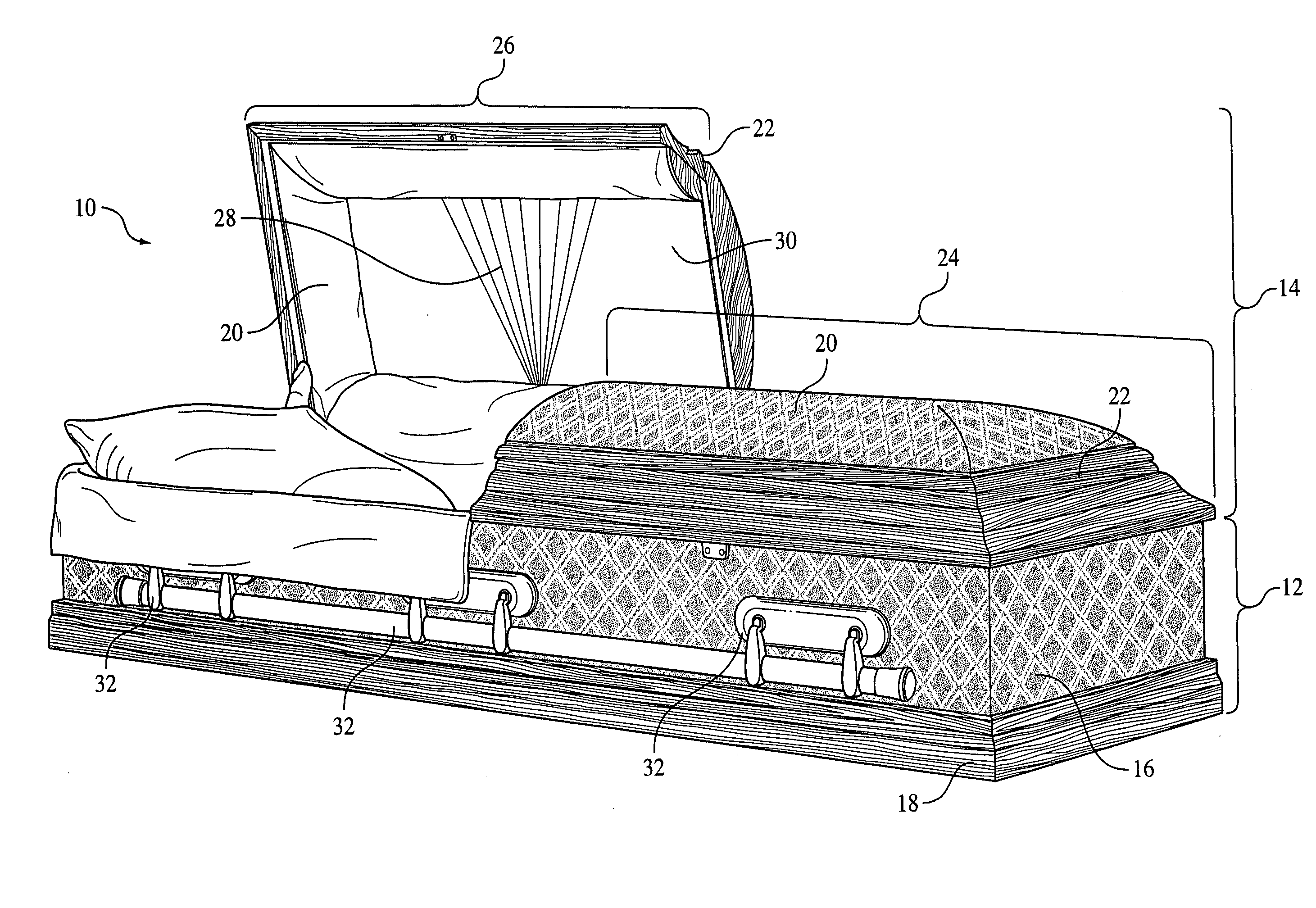 Burial casket