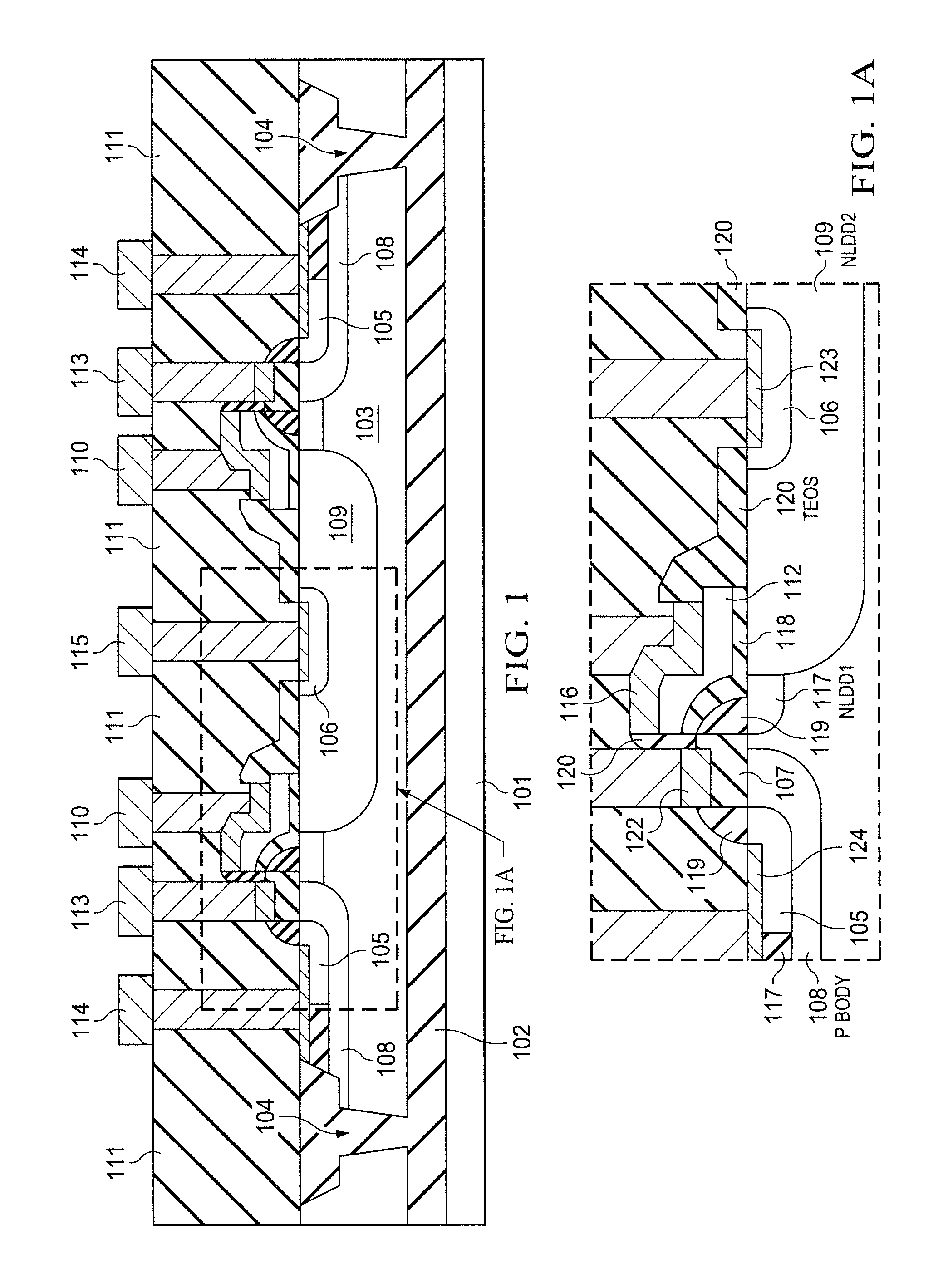 Method for creation of the gate shield in analog/rf power ed-cmos in sige bicmos technologies