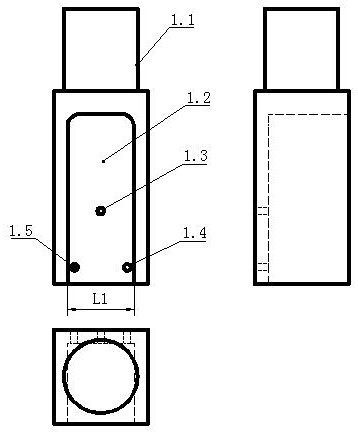 An on-line detection device for non-contact measuring hole and its application method