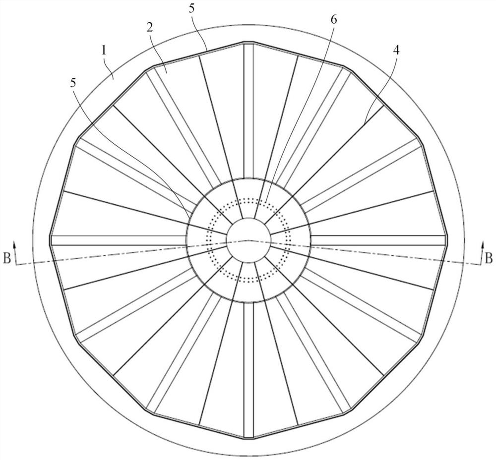 Annular prefabricated assembly beam plate type fan foundation and installation method