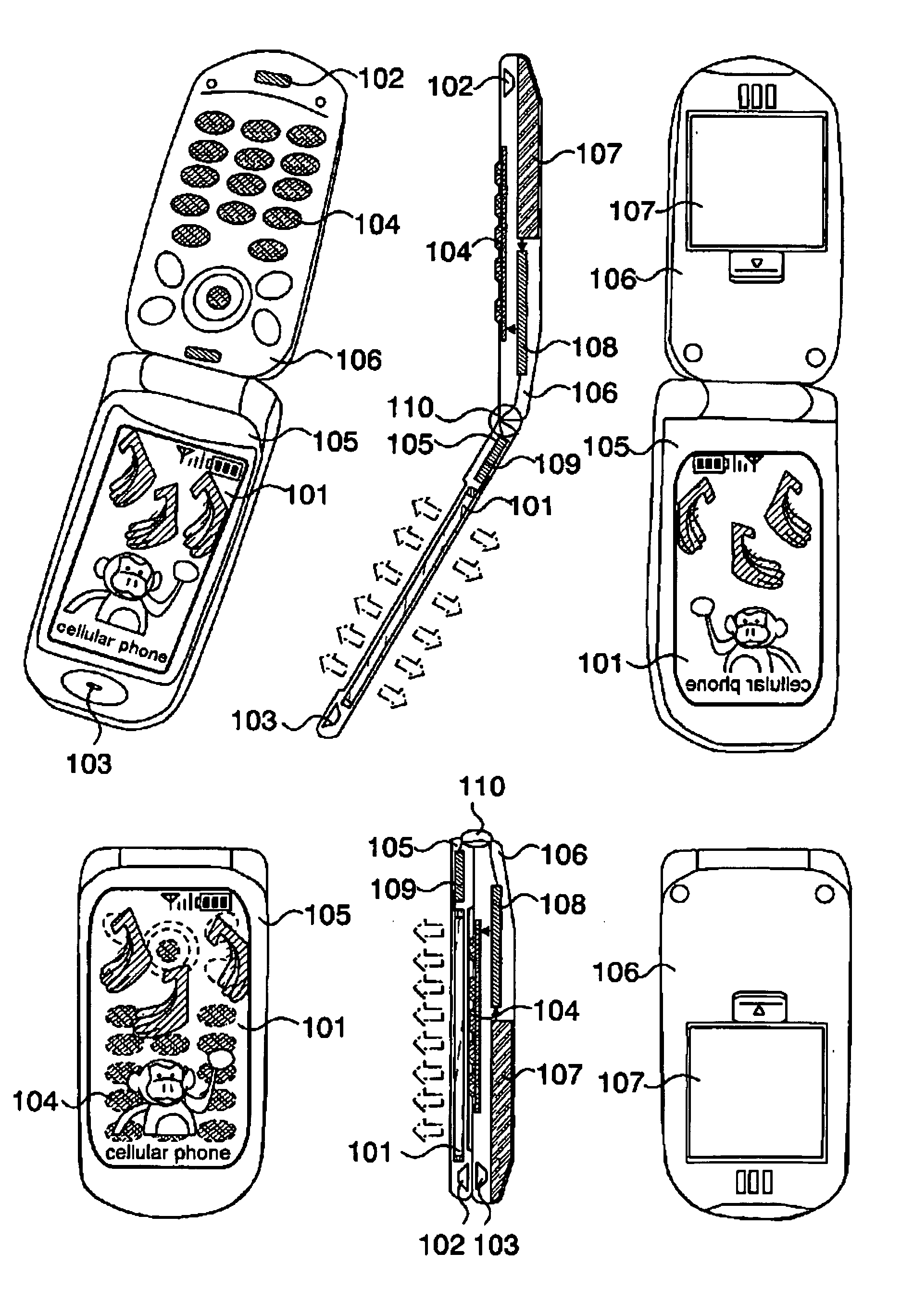 Display device and folding portable terminal
