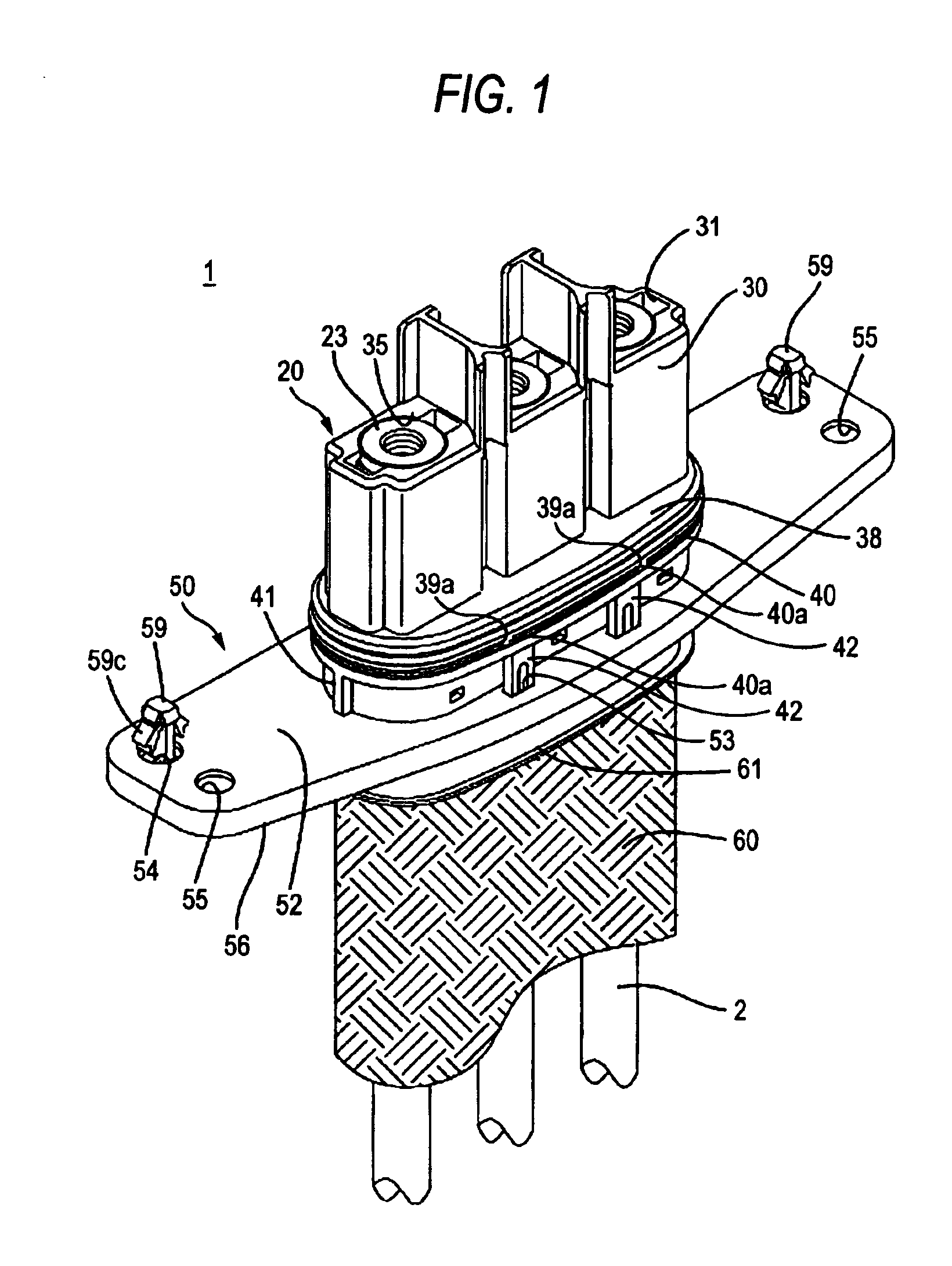 Connector having shielding shell